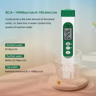 5-in-1 PH Meter Tester Digital Water Quality Test Meter TDS/S.G/EC/Salinity & Temp Test Meter High Accuracy LCD Display