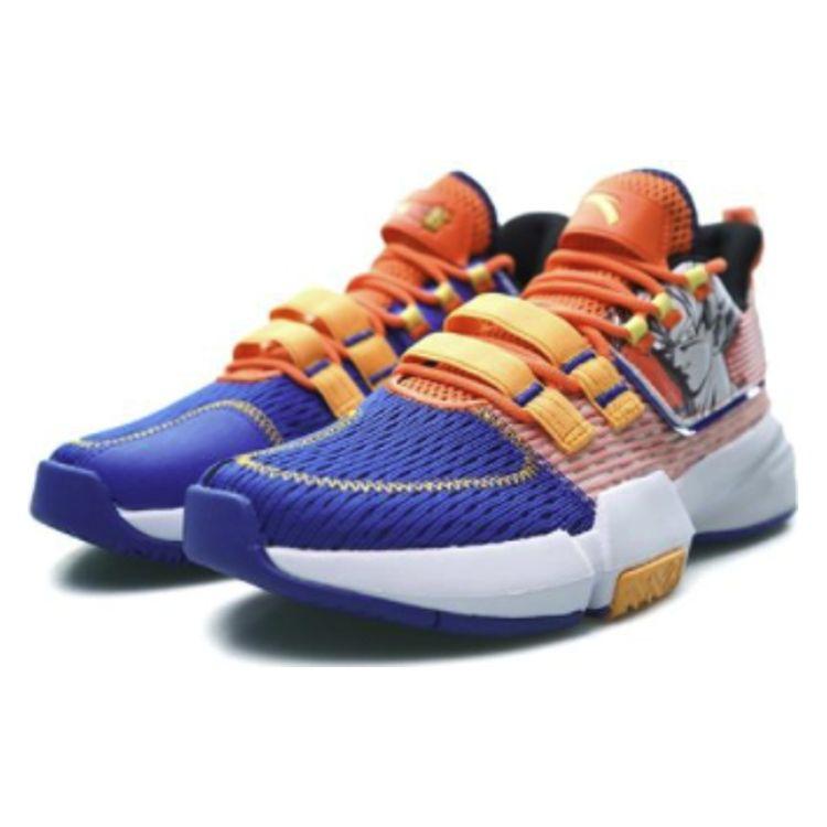 Anta Dragon Ball X  Saiyan Goku Anime Graffiti Shock Absorption Non-Slip Wear-Resistant Low-Top Basketball Shoes Men Basketball Shoes 112021615-2