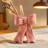 Flower Arrangement Pot Ceramic Bow Vase with Star, Decorative Flowers Vase, Creative Chic Room Decor Gifts Holder for Living Table Centerpiece