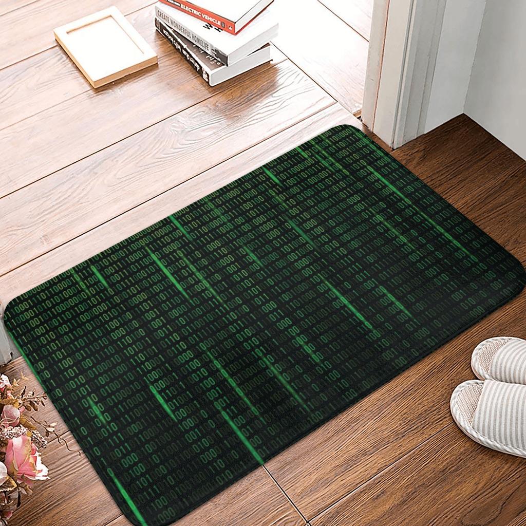 Coding Programmer Nerd Geek Doormat Mat Anti-Slip Science Hacker Computer Code Kitchen Bath Living Room Rug Carpet 40*60cm