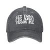 Get Your Kid Away From Me  Washed Baseball Cap  Fashion Sun Trucker Hat Summer Unisex Adult Running Hippie Baseball Caps