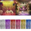 Backdrop Party Background Rain Curtains Glitter Foil Tinsel Birthday Wedding