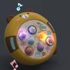 Interactive Whack Toy for Kids 360 Degree Rotating Cute Emoticon Music Light Hammering Pounding Toy