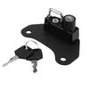 Alloy Helmet Lock with Two Keys,   Size, Portable Alu um Alloy Material, for Indian  2015 to 2018