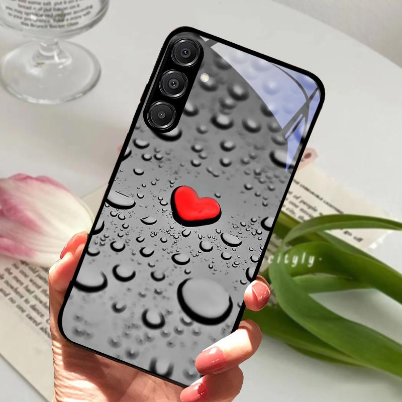 For Samsung A26 5G Case Hard PC Tempered Glass Phone Cover For Samsung Galaxy A36 A56 5G Fashion Animal Glass Protector Cases