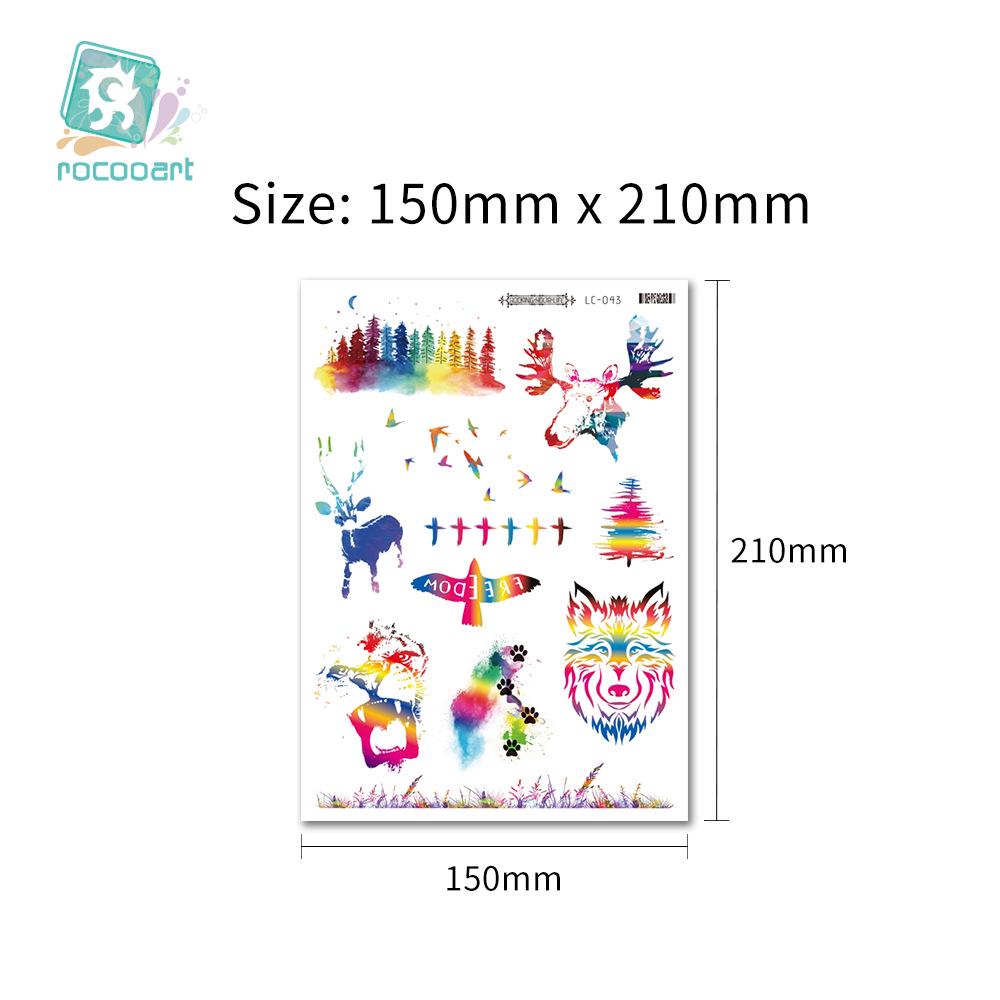 Proud Day Waterproof Rainbow Sports & Camouflage Tattoo Stickers for Arm and Face
