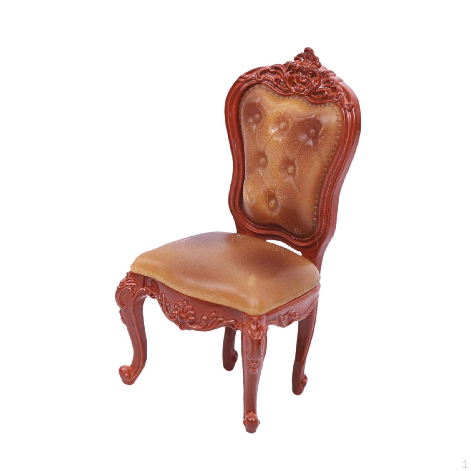 

1/12 Обеденный стул Мебель Коллекции Мини Миниатюрная комната для стола с песком