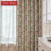 1PC Nuan Series European Pastoral Style Oil Painting Rose Print Curtain Full Blackout Curtains for Bedroom Living Room Balcony Window for Home Decor
