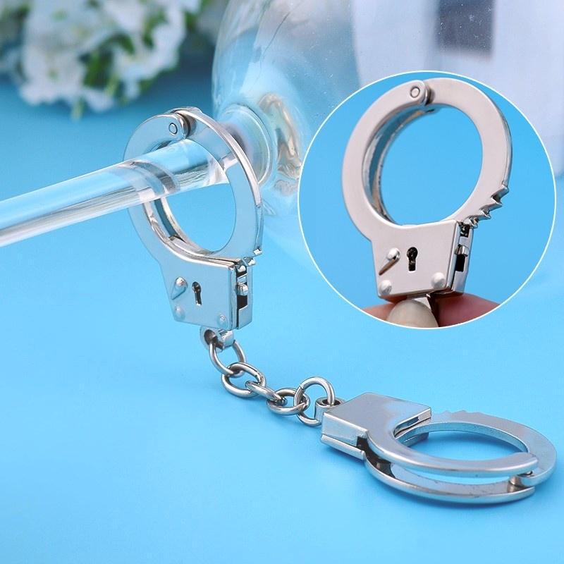Buy Handcuff Keychain Key Rings at affordable prices — free shipping