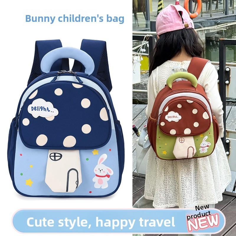 Kids Preschool Cartoon Backpack With Breathable Nylon For Boys And Girls
