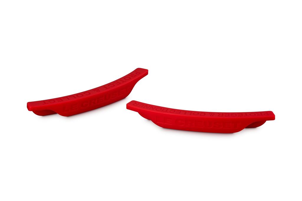 LE CREUSET Silicone Lid Protector (Set of 2) Cherry Red