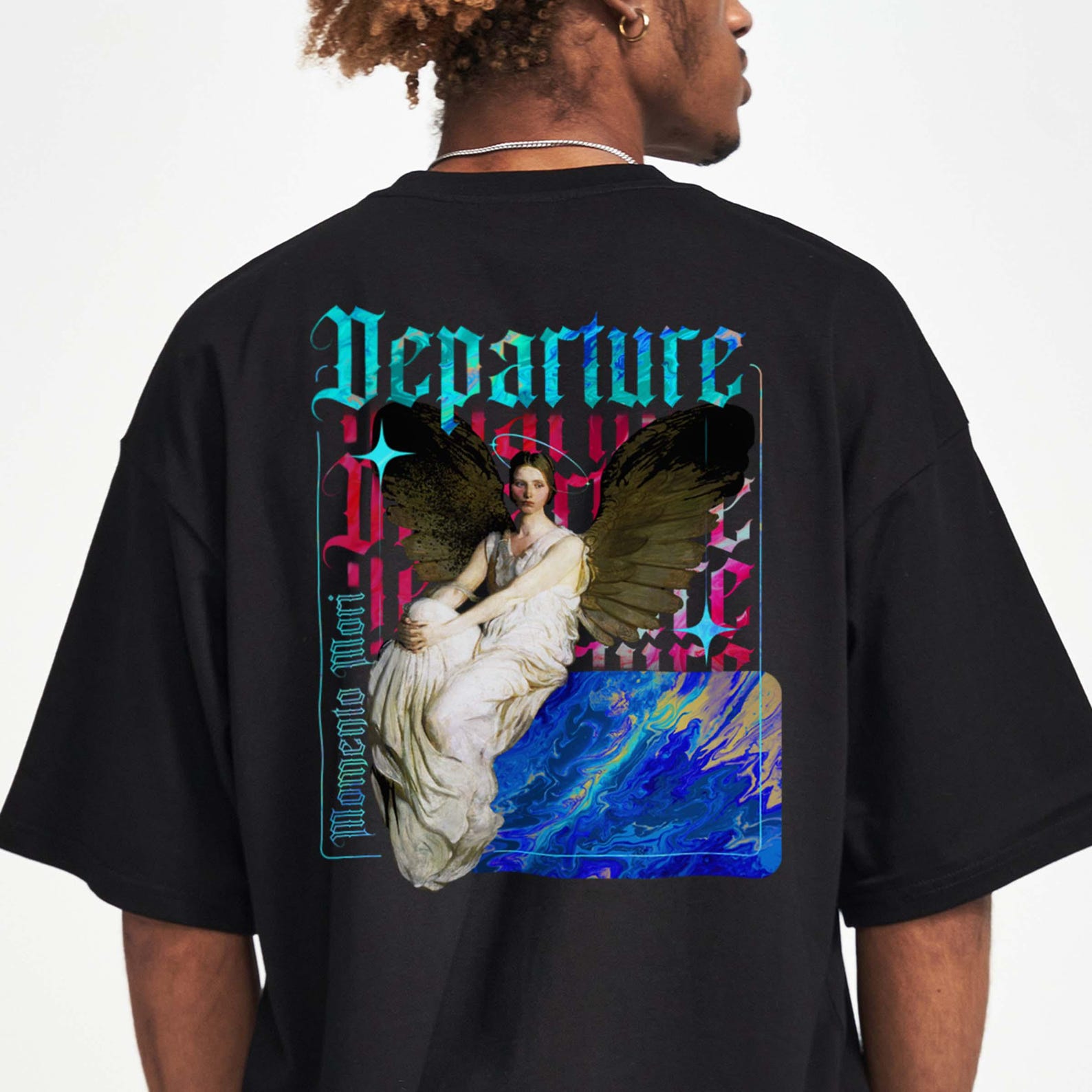 Premium Quality Brutalist Angel Graphic Shirt: Oversized Renaissance Graphic 2XL