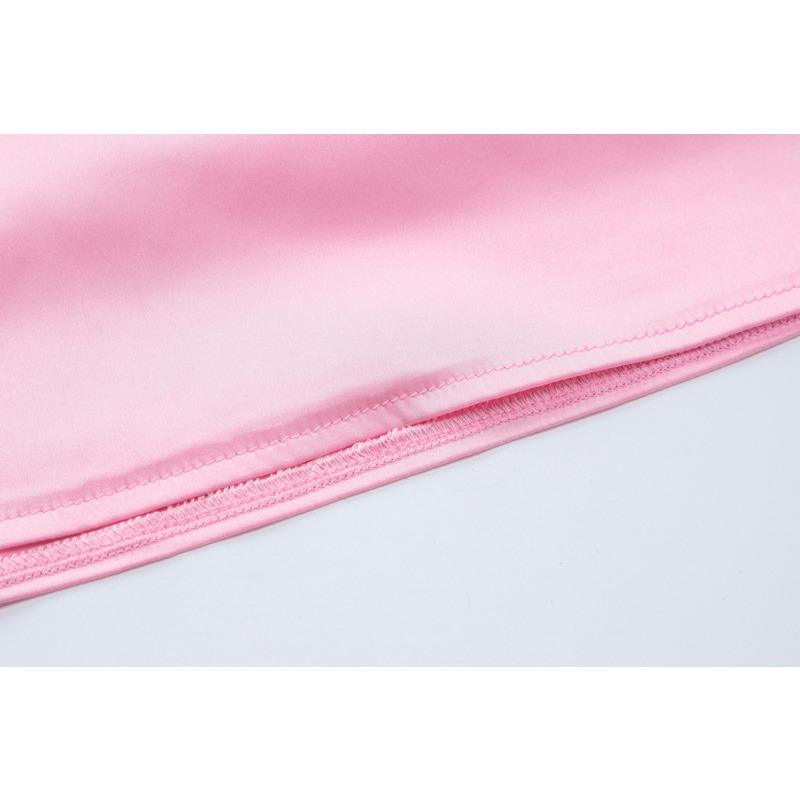 Dámské jarní a letní sexy vlající jednobarevné šaty bez zad