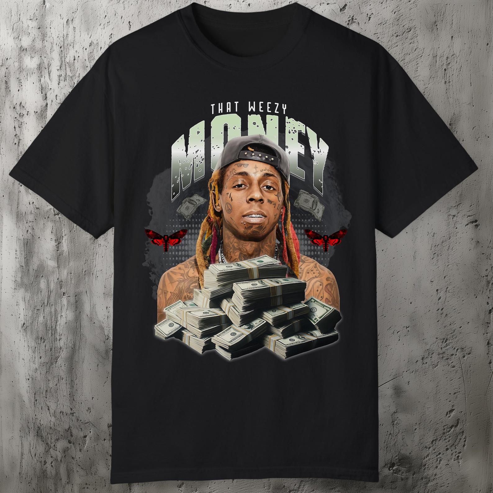 Графическая футболка Lil Wayne: Футболка Weezy Hip Hop Streetwear 2XL