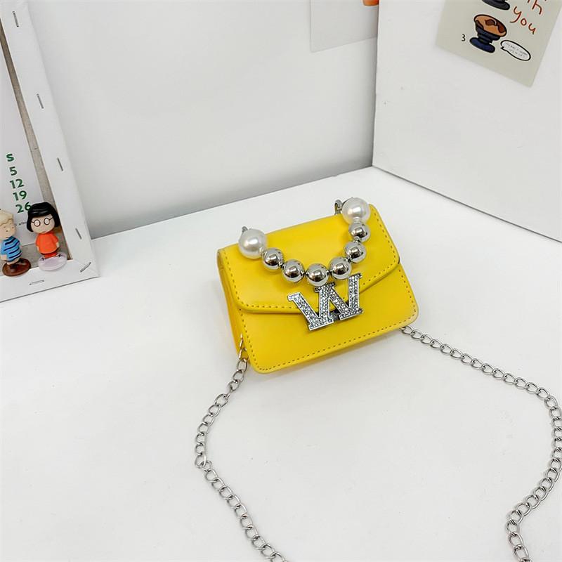 

Stylish Mini Shoulder Bag For Kids Cute Chic Pearl Handheld Crossbody Purse