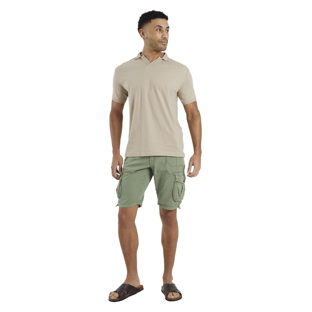 Brave Soul Mens Cotton Twill Cargo Shorts
