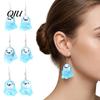 Earrings Ghost Glow-in-the-Dark Pendant for Women Decor, Fun Kids Cartoon Cute Earrings, Necklace Halloween Jewelry