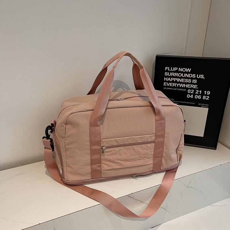 Dry And Wet Separate Gym Bag Large Capacity Travel Bag With Separate Shoe Bin Sports Bag Women's Portable Crossbody Bag