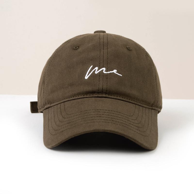 Burgundy Big Head Circumference Hat Baseball Cap Big Face Showing Small Face Wide Brim Female Enlarged Deepened Top Red Cap