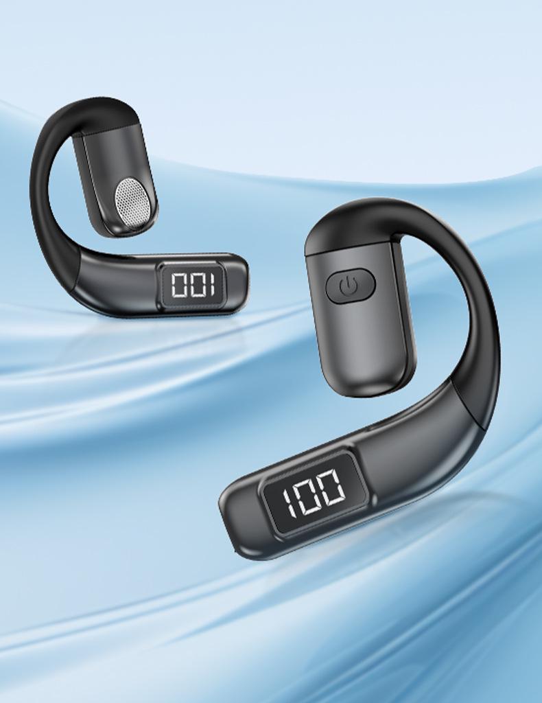 V700 Bluetooth Sport Ear-hook Earphones with Battery Display - Universal Fit, Left & Right