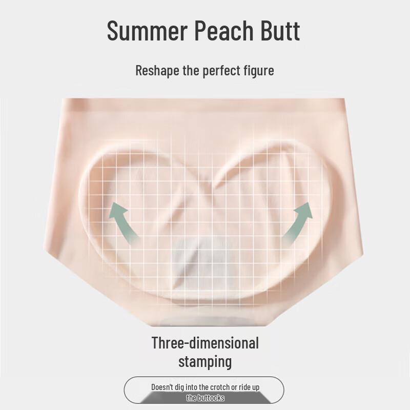 Montagut Women's Seamless Ice Silk Briefs (4-Pack)