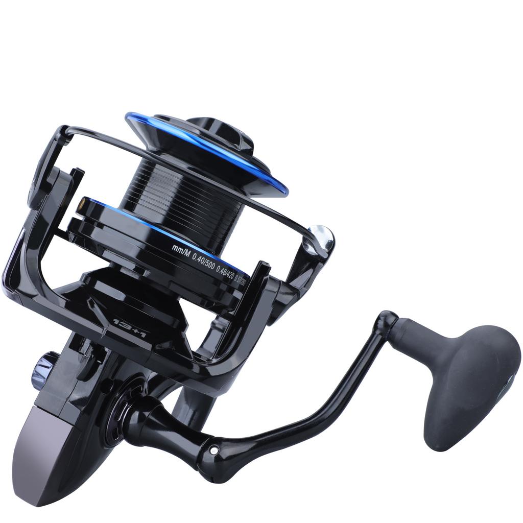 8000-10000 Series Spinning Fishing Reel Ultra Smooth Aluminum Body Max Drag 10KG for Feeder Carp Fishing Reel Pesca