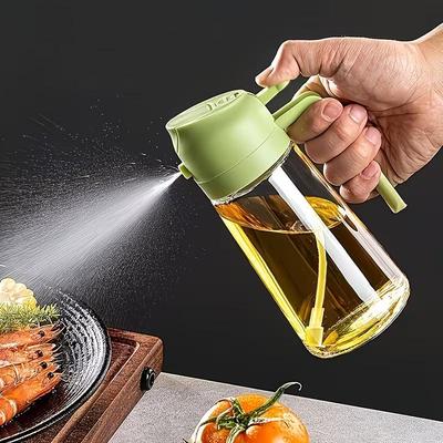 Olivenöl Sprühflasche für Ölflasche zum Ausgießen für Kochöl Gewürze Camping Spender mit Automatikdeckel Gewürzstreuer