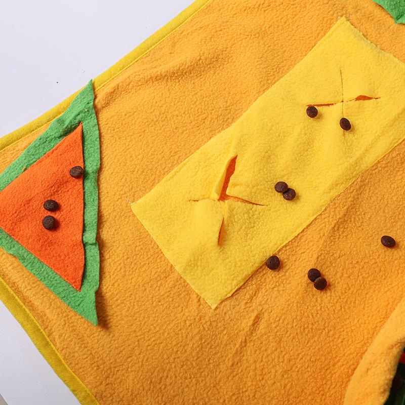 Radish Squeaky Dog Sniffing Mat - Interactive, Self-Entertainment Play & Training, Washable Pet Pad