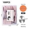 Nail Art Sand Disc for Polishing, Shaping, and Filing Extension Nails - 100 Pieces