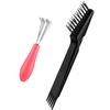 Hair Brush Cleaner and Remover Tool, 2 Pieces Hairbrush Cleaner Tool for Cleaning Combs, Cleaning Brush for Effective Hairbrush Clean, Beauty and