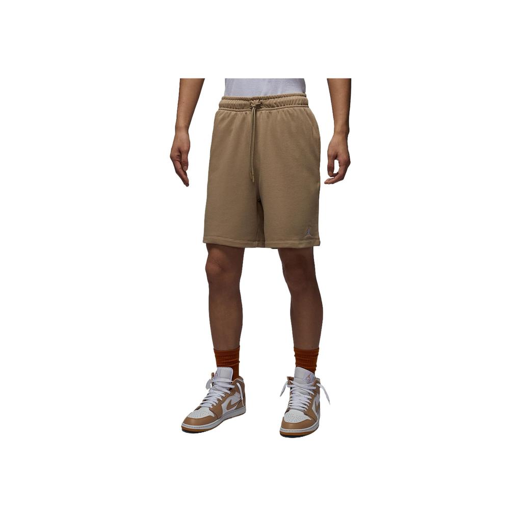 Jordan Brooklyn Fleece Elastic Waist Drawstring Solid Color Five-Point Casual Shorts Men Shorts Desert-Camouflage White FV7288-257