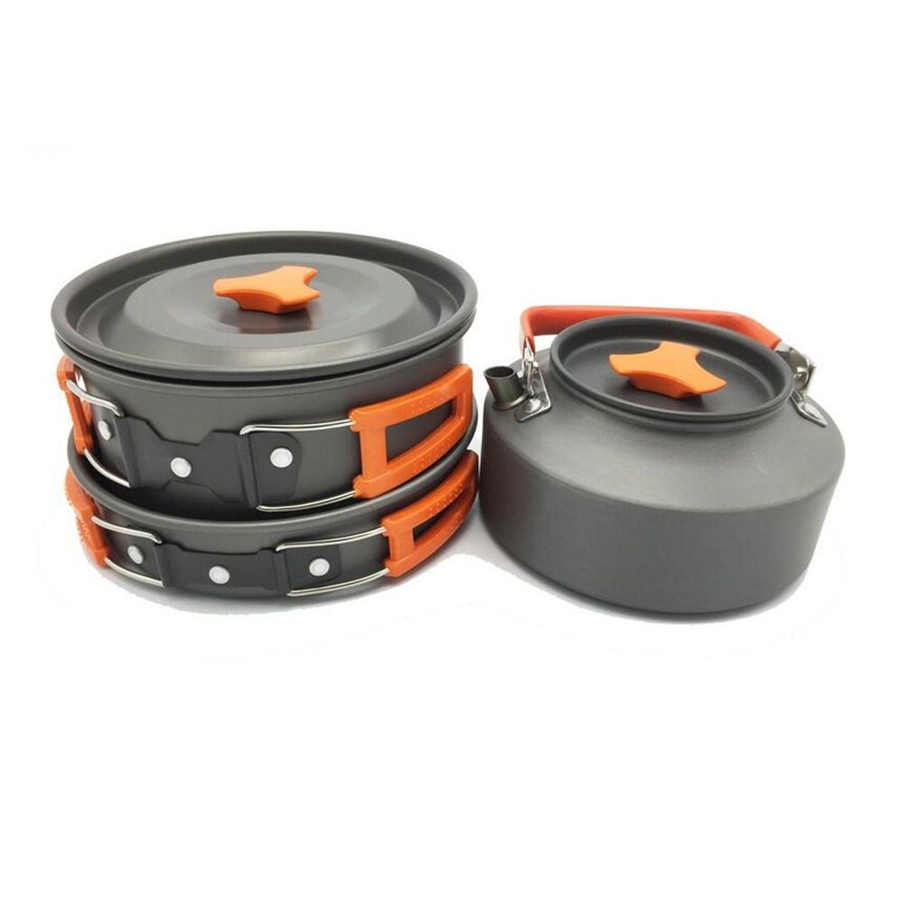 Outdoor Pot Set Camp Teapot Combination 2-3 Person Kettle Cooker Set