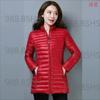 Thin Down Cotton Jacket Women Mid-length Cotton Jacket Korean Style Slim Autumn Winter