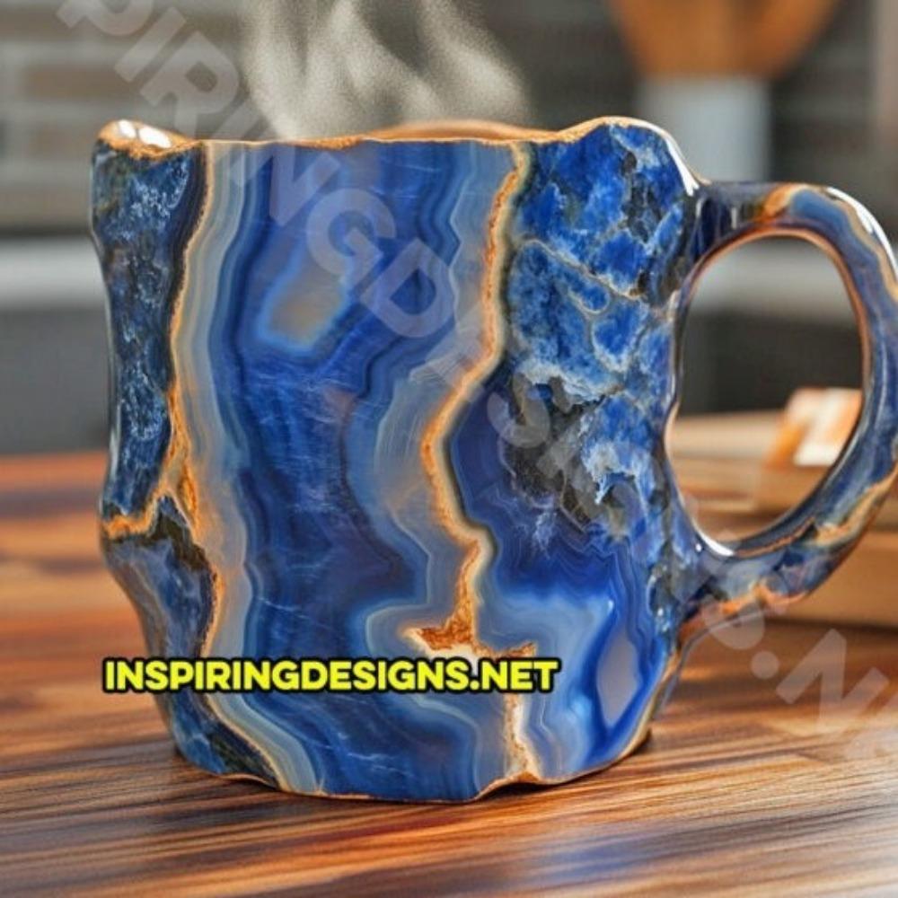 Imitace Minerálního Krystalu Kávový Hrnček Pryskyřičný Dárek Domácí Ozdoba pro Přátele
