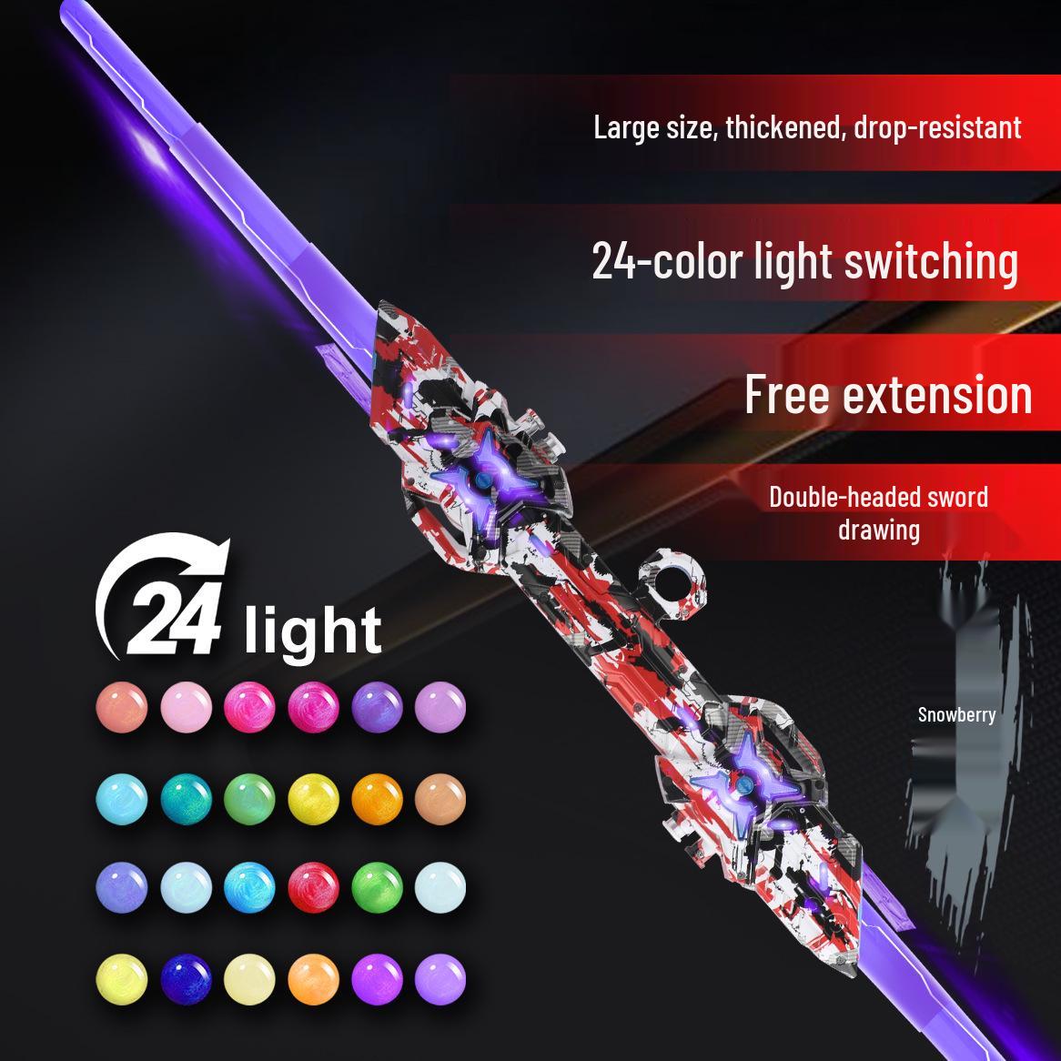 

Светящийся Змеиный Гром Двуглавый Выдвижной Световой Меч Игрушка