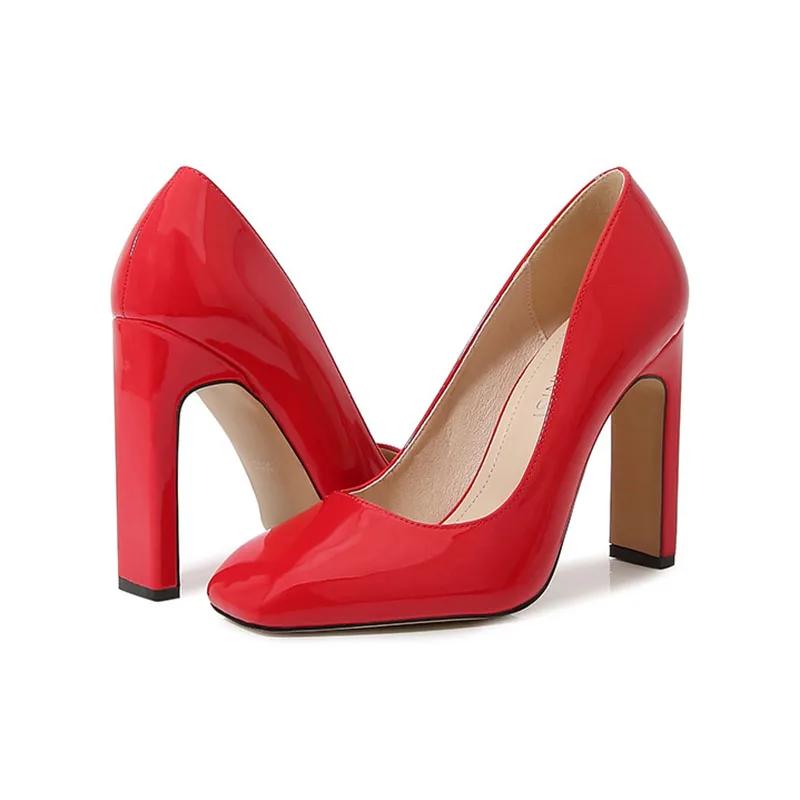 

Мода Весна Лето 2025 Женская Обувь на Каблуке Женские Туфли для Вечеринки Бренд Женские Туфли-Лодочки Супер Высокий Каблук 10 см Большой Размер 42 Черный D272 42 красный
