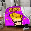 Johnny Bravo Theme Printed Blanket - Perfect for Couch, Bed, Travel & Outdoor Use | Machine Washable, Cozy & Durable.