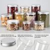 5pcs Aluminum Cap Sealed Cans PET Empty Transparent Plastic Bottles 15Sizes Wide Mouth Jar Oil Wax Packaging Container With Lids