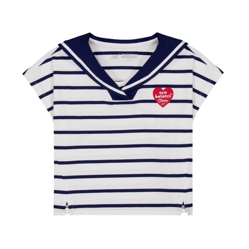 New Balance Kids T Shirts Navy Collar Moderate ND7EG21102-NV 110
