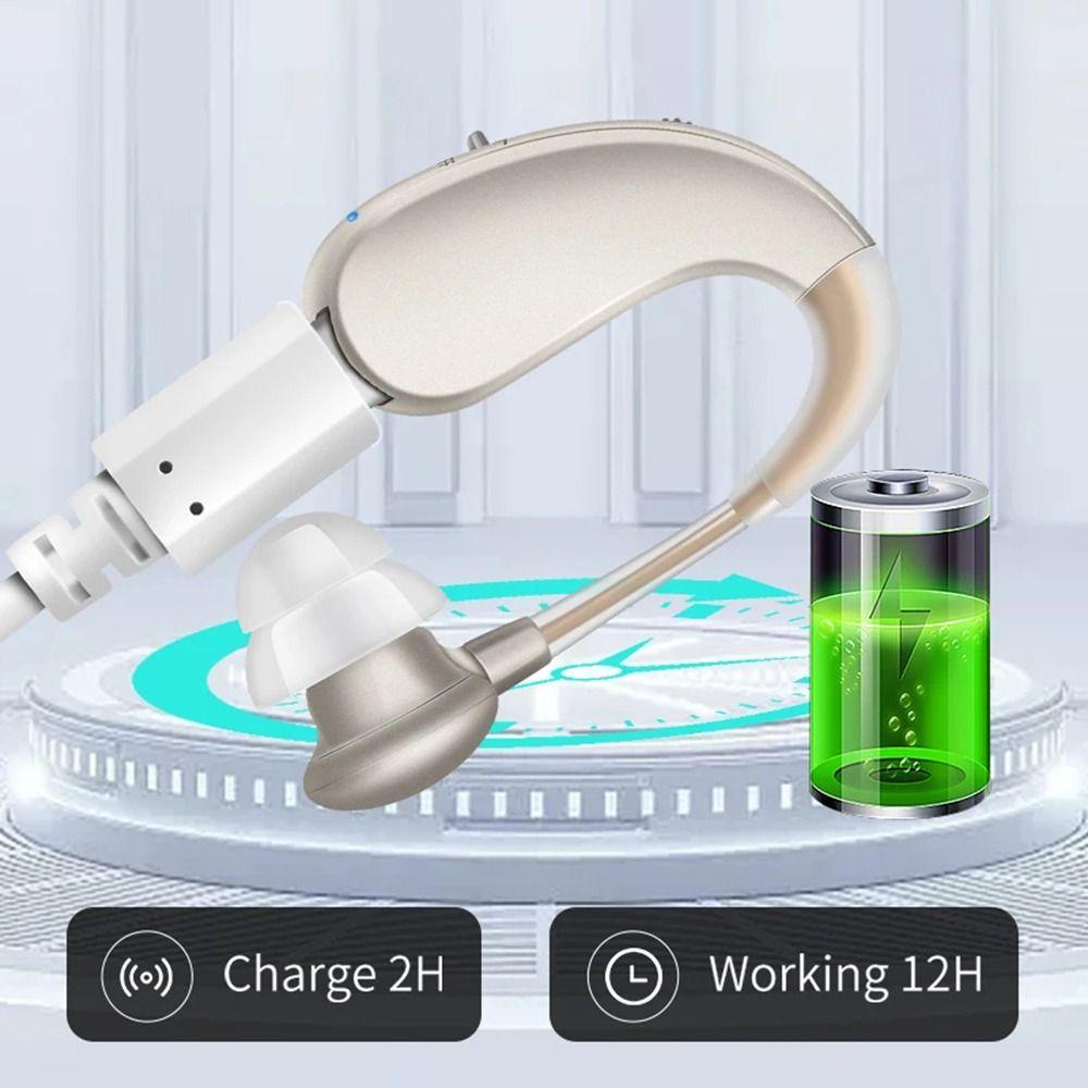 Adjustable Tone Sound Amplifier Mini Size Wireless Ear Aids Digital Hearing Aid  For Deaf Elderly