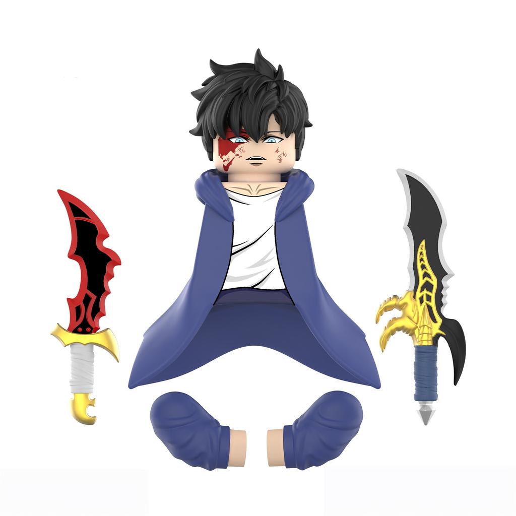 NUEVAS Minifiguras 2025 de Solo Leveling Cheng Xiaoyu: 6 Estilos, Brazos con articulaciones esféricas, Armas únicas, Muy detallado, Juguetes de anime