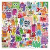 Numberblocks Cartoon Building Blocks Stickers: 60 Waterproof Decals for Journals, Stationery, Water Cups, and Computers.