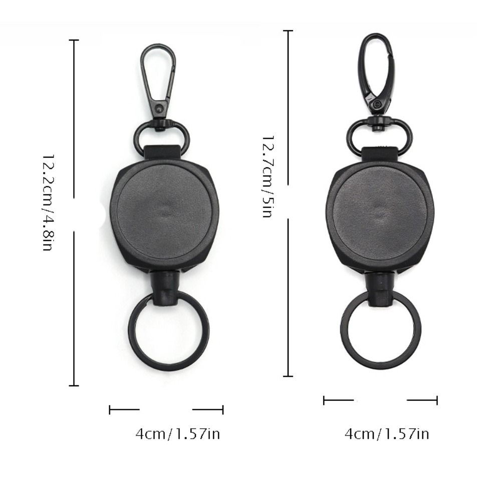 Buckle Badge Holder Anti Lost Easy-to-pull Buckle Rope Elastic Retractable Pull Badge Reel  Outdoor