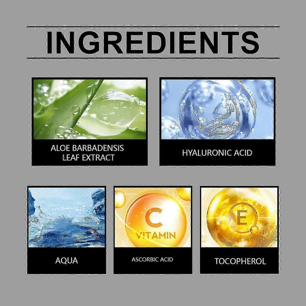 Hydrating Hyaluronic Acid Serum for Glowing Skin  Deep Moisturization, Anti-Aging, Reduces Wrinkles & Fine Lines, Brightens with Aloe Vera & Vitamin C