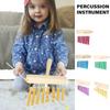 Musical Learning Percussion Chimes Instrument Toy Children 8 Tone Handheld Chimes with Mallet Hammer Winds Chimes Toy