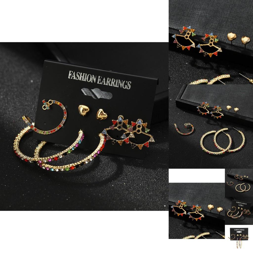 Adorable Diamond-shaped Alloy Earrings Chic Fashion Jewelry For Women 2021 Summer