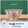 Jingdezhen Ceramic Rice Bowl: High-Foot, Enamel Color, Longevity Design