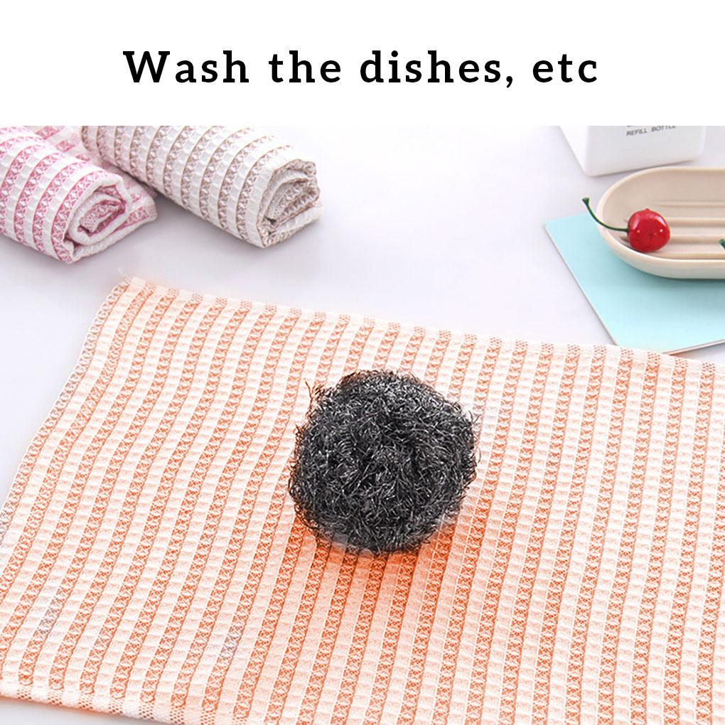 8pcs Dish Towel Absorbent Drying Tea Cloth Home Cleaning Fabric Cloth Kitchen Supplies
