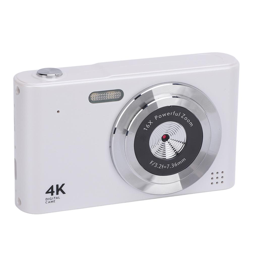 Digital Camera 16x Zoom 4K 48MP 2.4 Inch   Screen Anti Shake Video Recording Compact Digital Camera for Travel with Flash