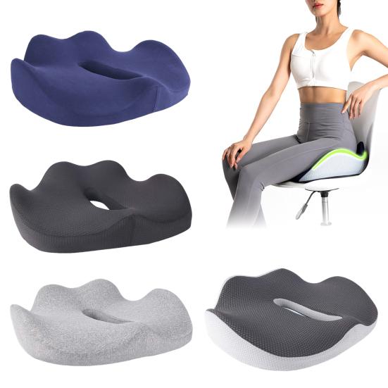 Подушка для сидения для малоподвижных людей Подушка из пены с эффектом памяти для облегчения ишиаса Широкое бедро 2743₽